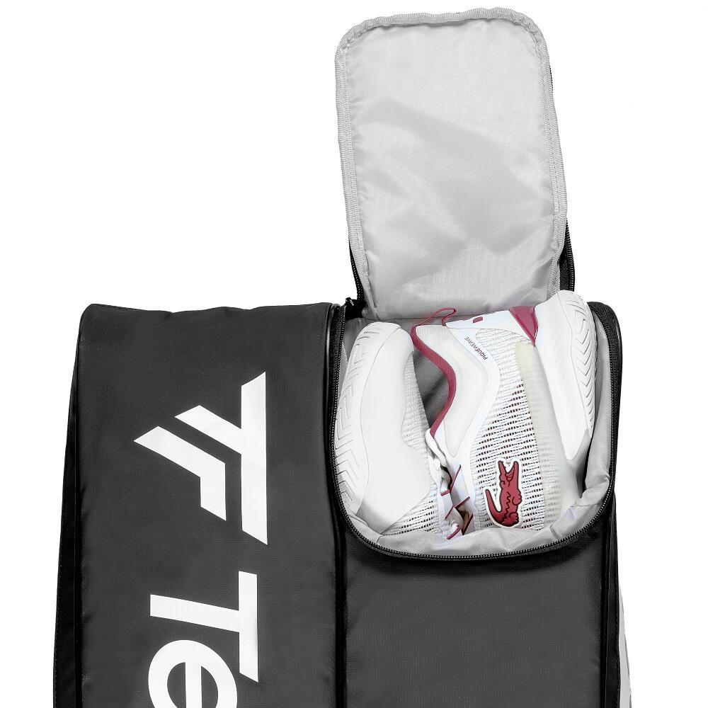 Bolsa de deporte para raquetas tenis Tecnifibre Tour Endurance, blanco 2/4