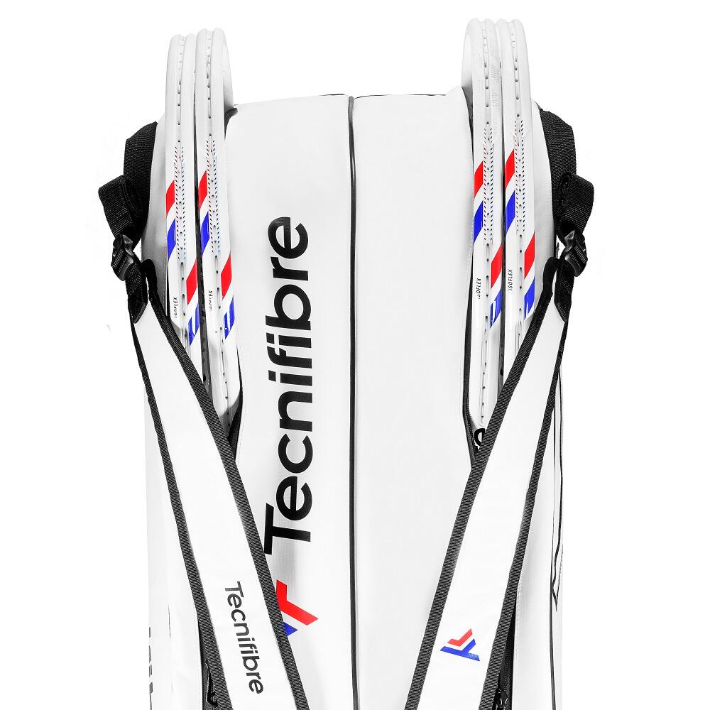 Bolsa de deporte para raquetas tenis Tecnifibre Tour Endurance, blanco 4/4