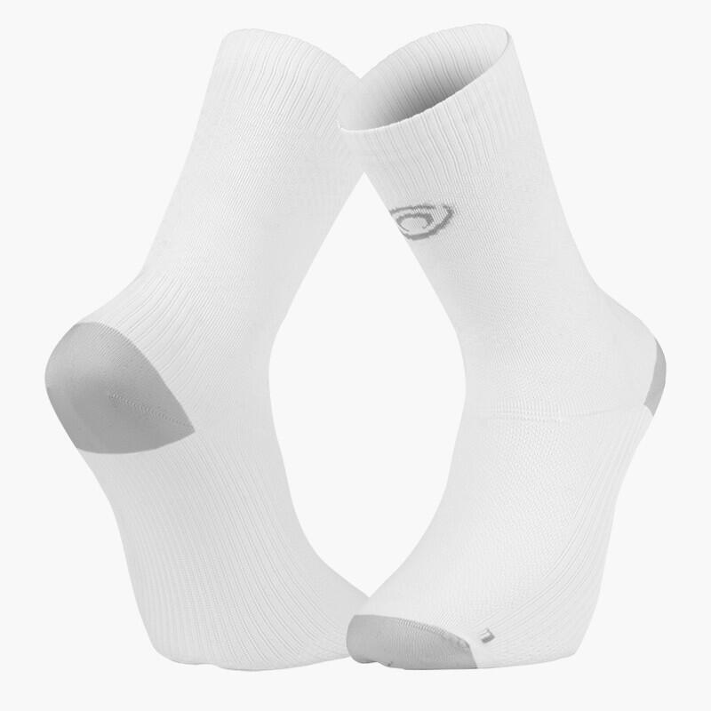 Bv Sport - Chaussettes Light Run Blanc/gris - Chaussettes - Blanc|gris - 45/47 - Decathlon