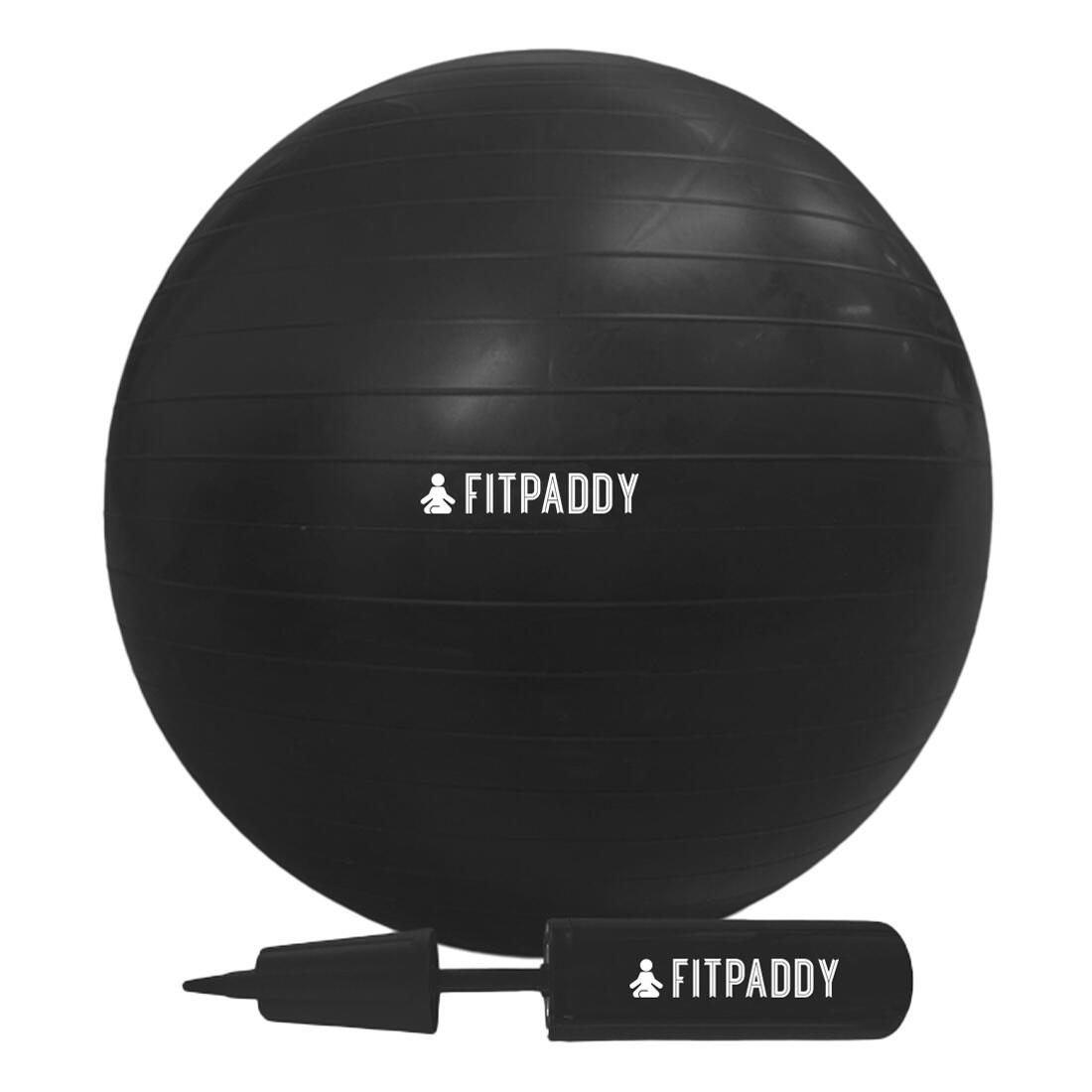 FITPADDY Palla Ginnica per Fitness Pilates Yoga diametro 65 cm grigia