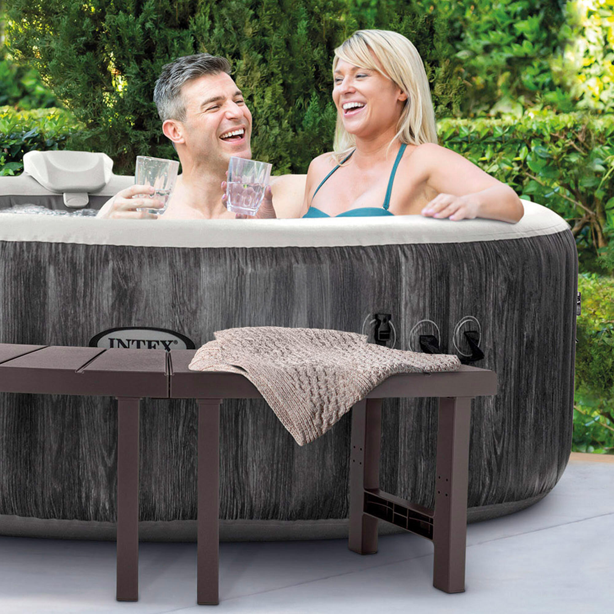 Intex Medium Spa Bänke - 2er Set - 42 cm Sitzhöhe 7/7