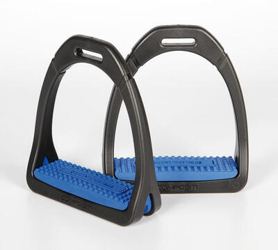 Stijgbeugels compositi profile premium black-blue