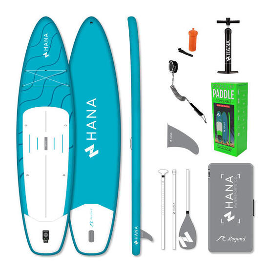PACK stand up paddle gonflable HANA LEGEND Turquoise 11'2