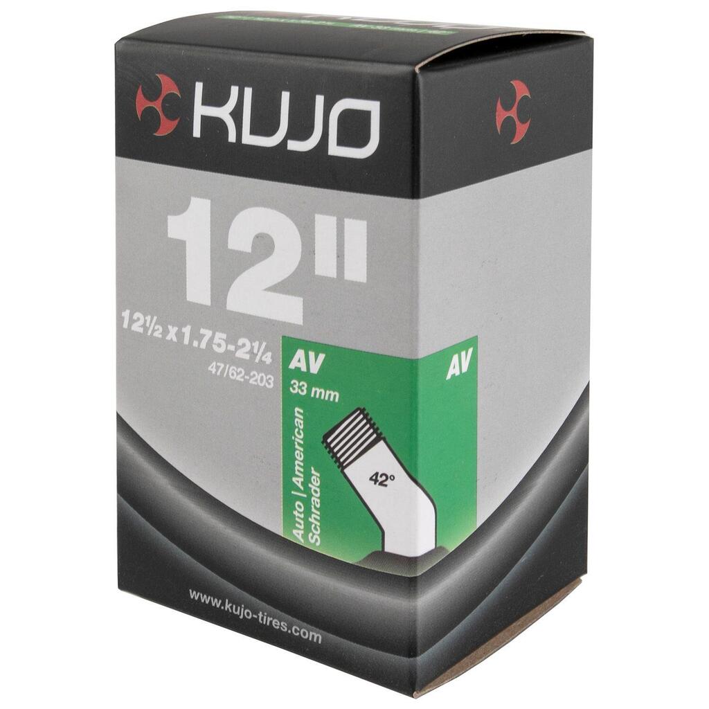 KUJO bicycle inner tube, 12.5 x 1.75 inches, AV