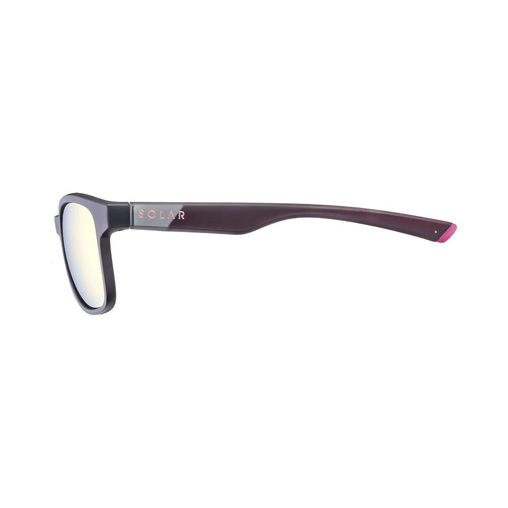 SOLAR Lunettes de Soleil SOLEDAD - NOIR MAT PLZ ROSE 3/3