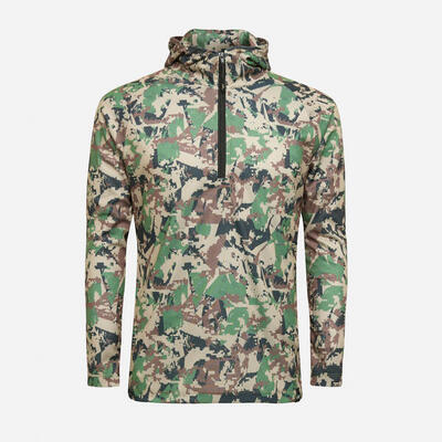 Maglione con cappuccio foderato per zanzare. sole. con tasche laterali
