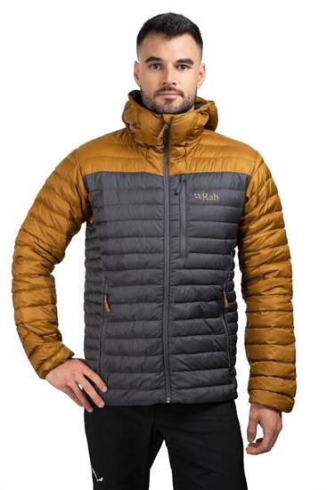 Giacca piumino uomo Rab Microlight Alpine grigio/dorato M