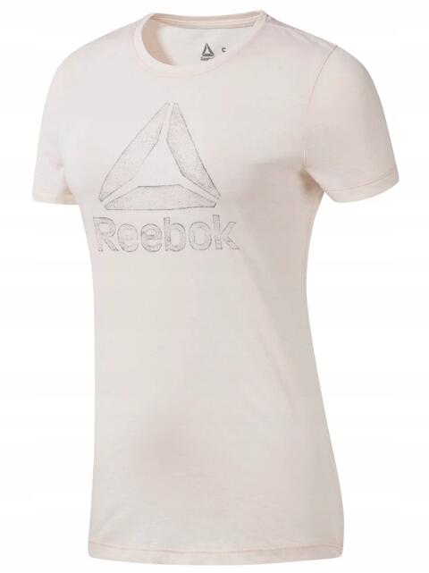 KOSZULKA damska REEBOK bawełniana EC2029 różowa XS 2/7