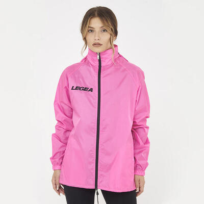 Giacca impermeabile da pioggia CAIRO rosa fluo