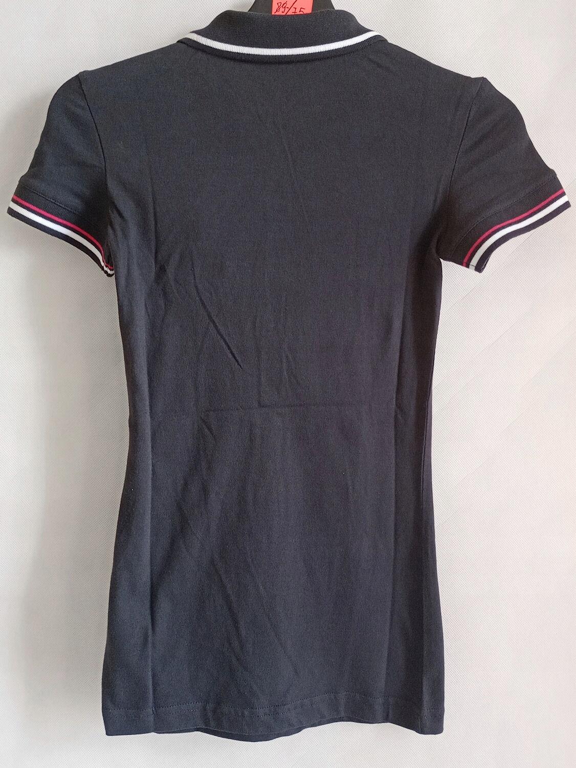 KOSZULKA damska POLO REEBOK K21666 bawełniana czarna SLIM-FIT XS 4/5