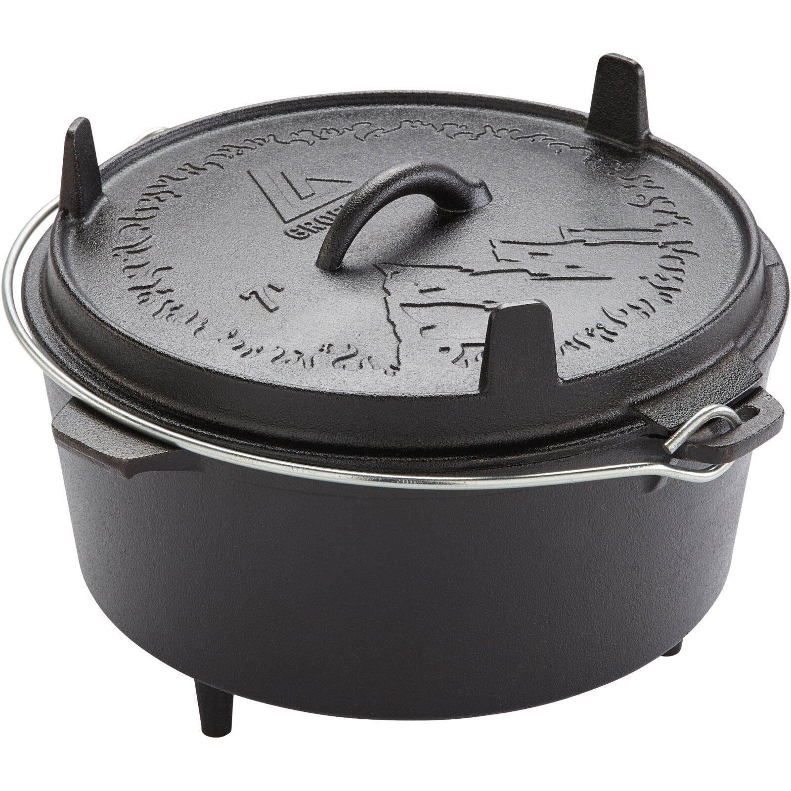 GROENBERG Vuurpot Askja Pot 7 L Dutch Oven Camping Buiten Gietijzer
