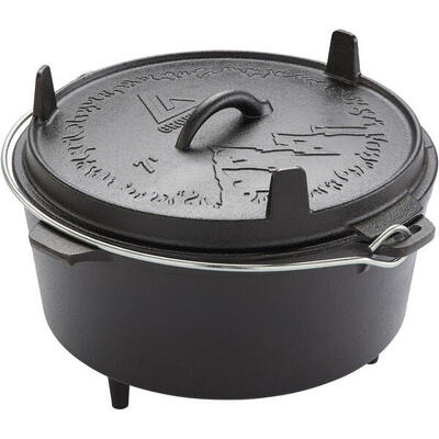 Vuurpot askja pot 7 l dutch oven camping buiten gietijzer