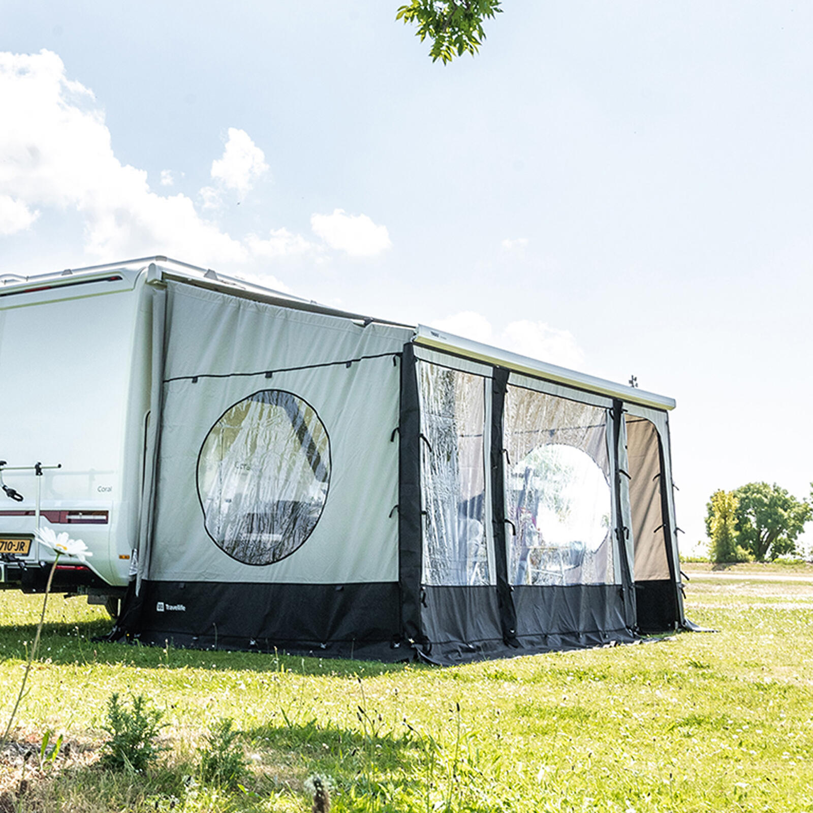 Scala front panel 1.5M - Caravan awning front wall 3/4
