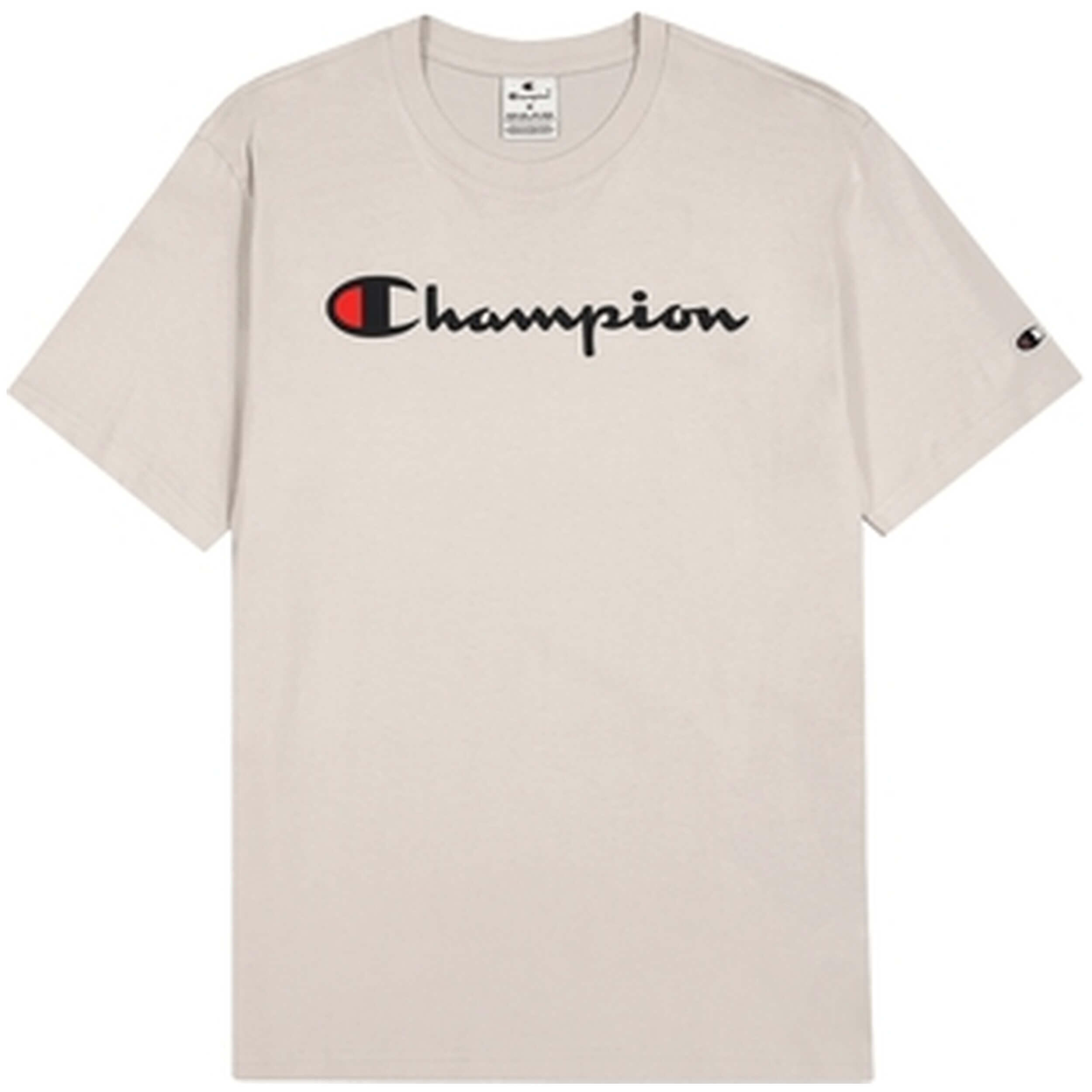 Champion bílé tričko s kulatým výstřihem krátký rukáv 3/5