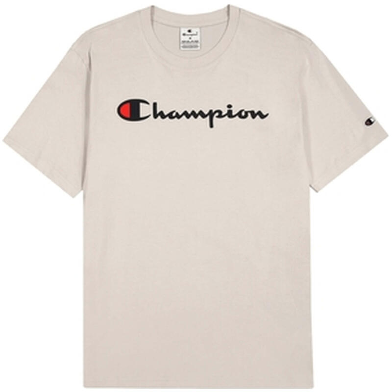 Tricou Champion alb bărbați guler rotund mânecă scurtă