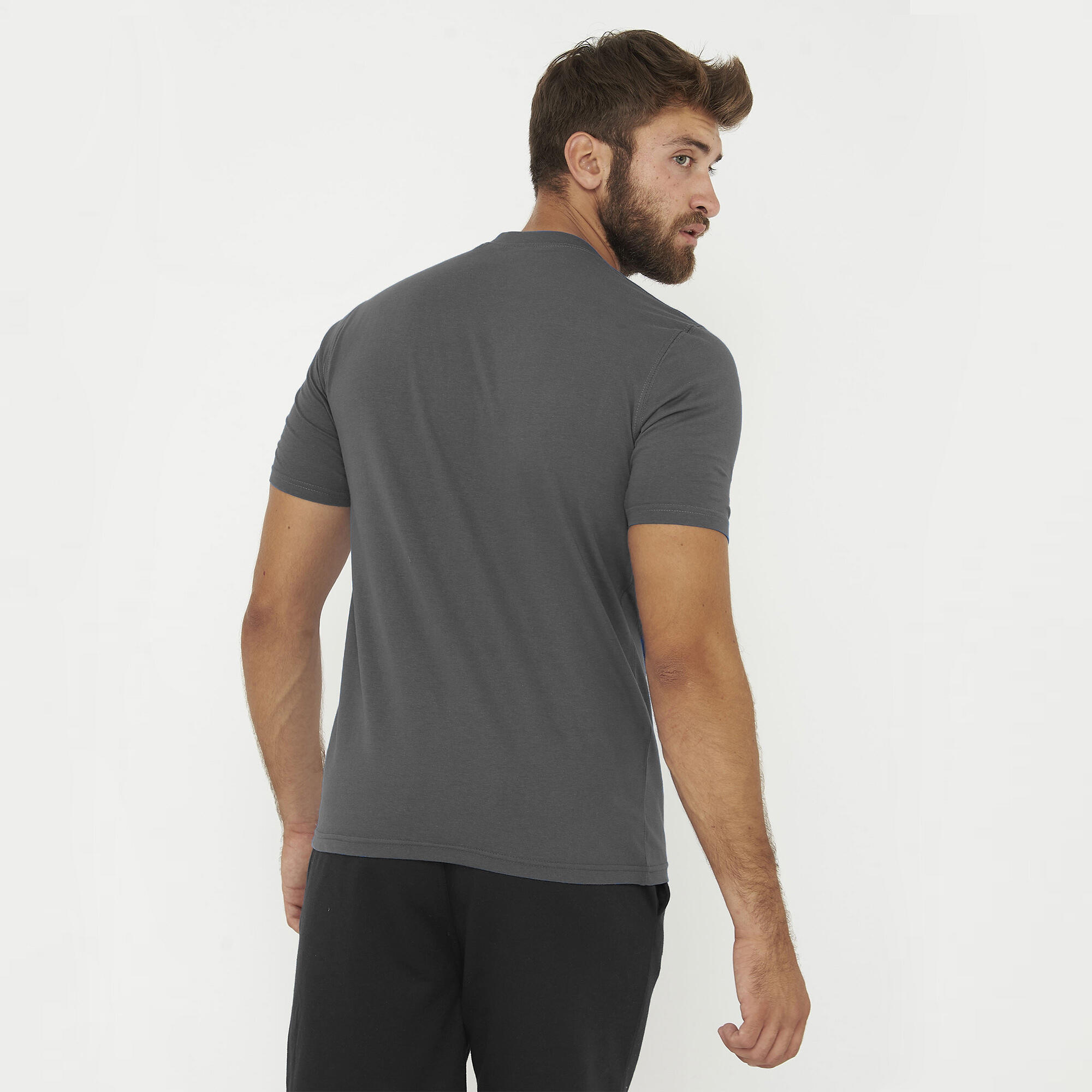 T-shirt in cotone da uomo EUPHORIA grigio scuro 2/6