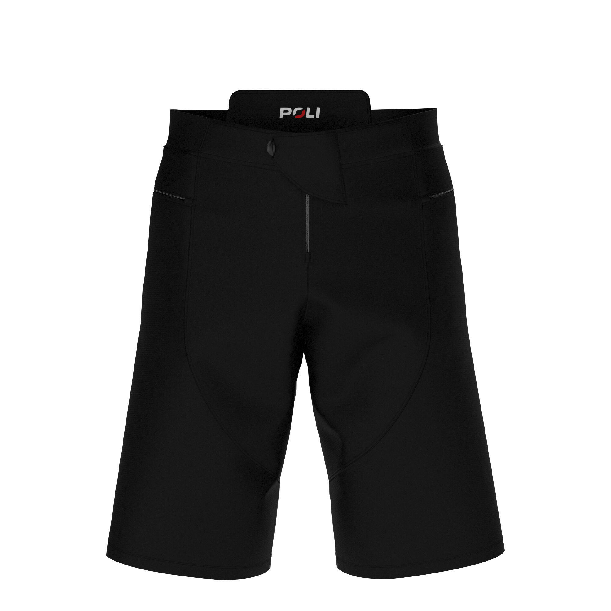 Poli - Short De Vtt Unisexe - Black Edition - Short De Vélo - Noir - S - Decathlon