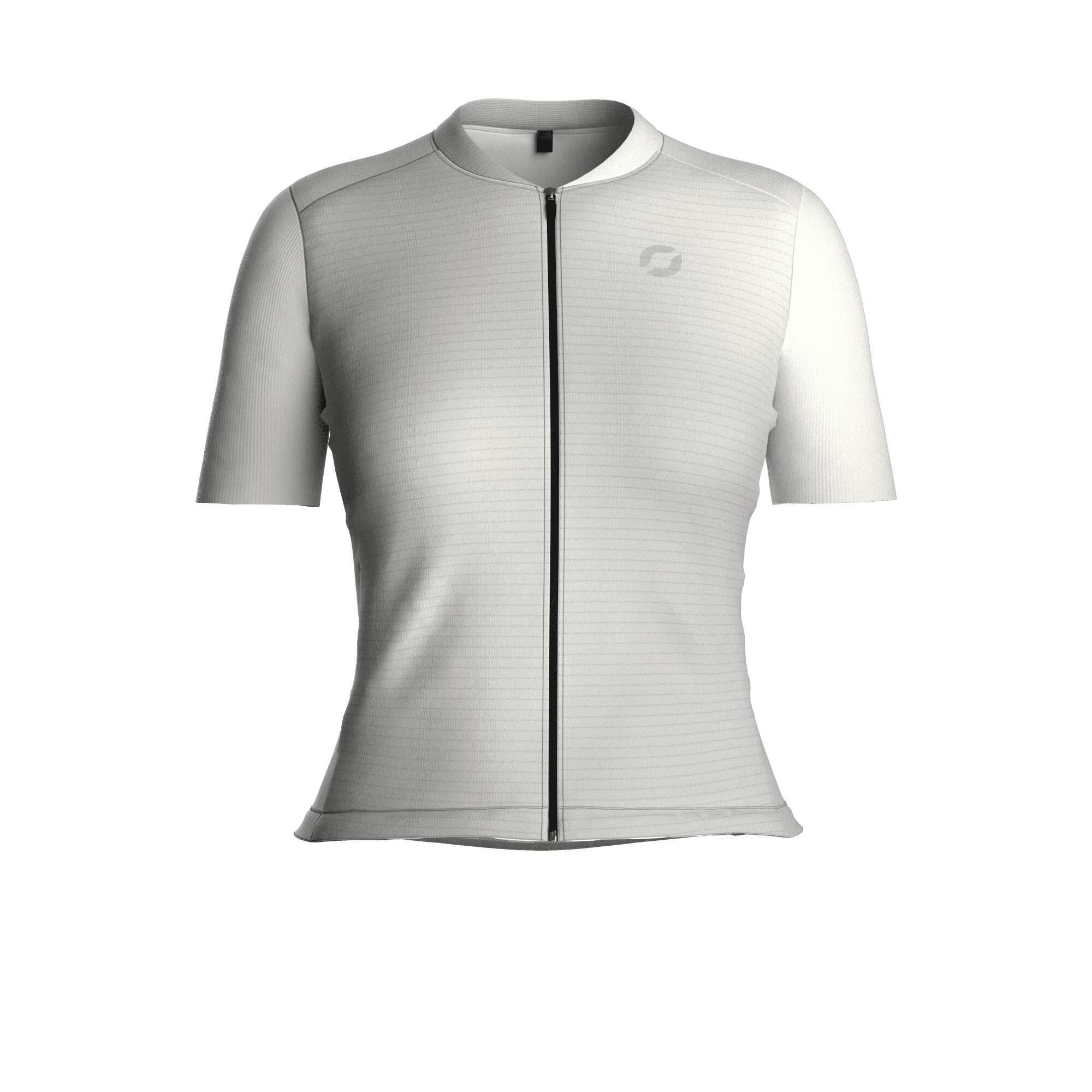 Poli - Maillot De Cyclisme Femme - Halo - Maillot Manches Courtes - Blanc - 48 Xl - Decathlon