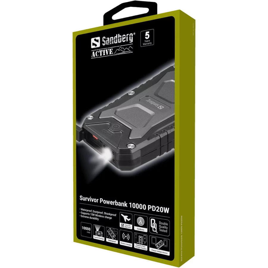 Powerbank Sandberg Survivor 10000 PD20W 7/7