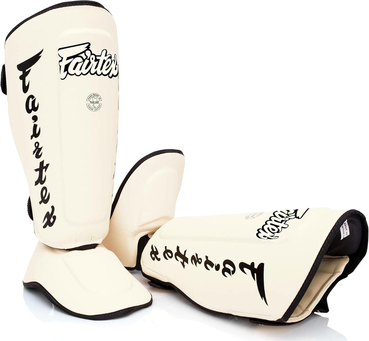 Protège-tibias Fairtex SP7 Pieds détachables Blanc M 3/6