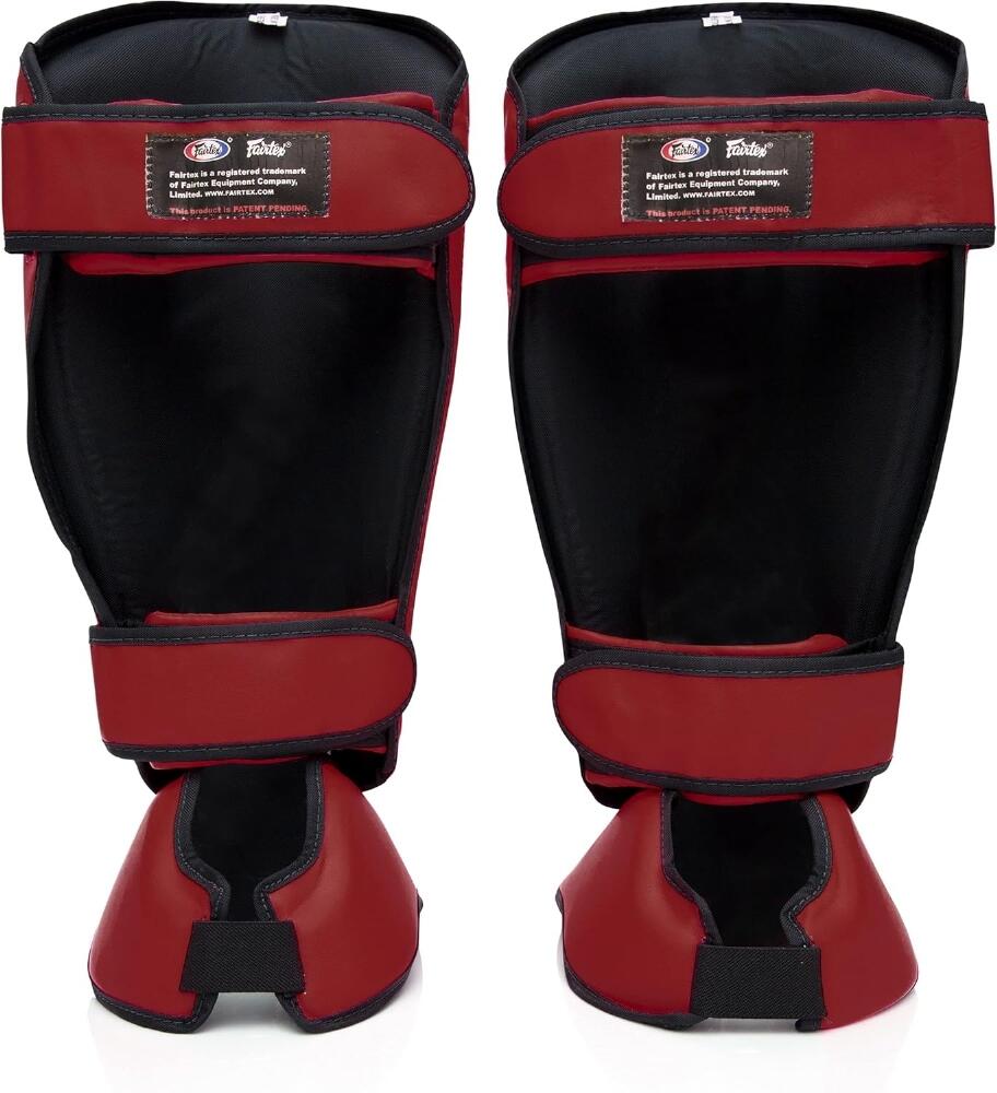 Protège-tibias Fairtex SP7 Pieds détachables Rouge L 5/6