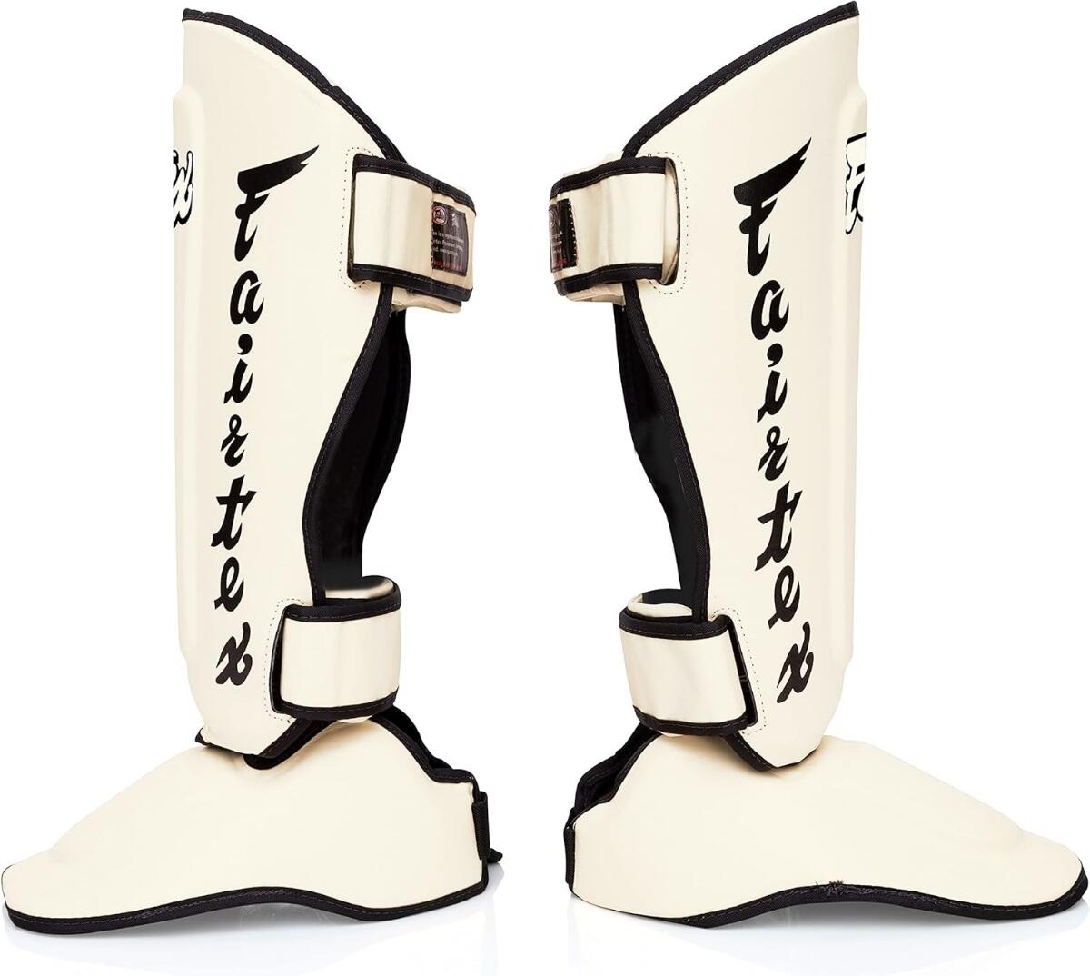 Protège-tibias Fairtex SP7 Pieds détachables Blanc M 2/6