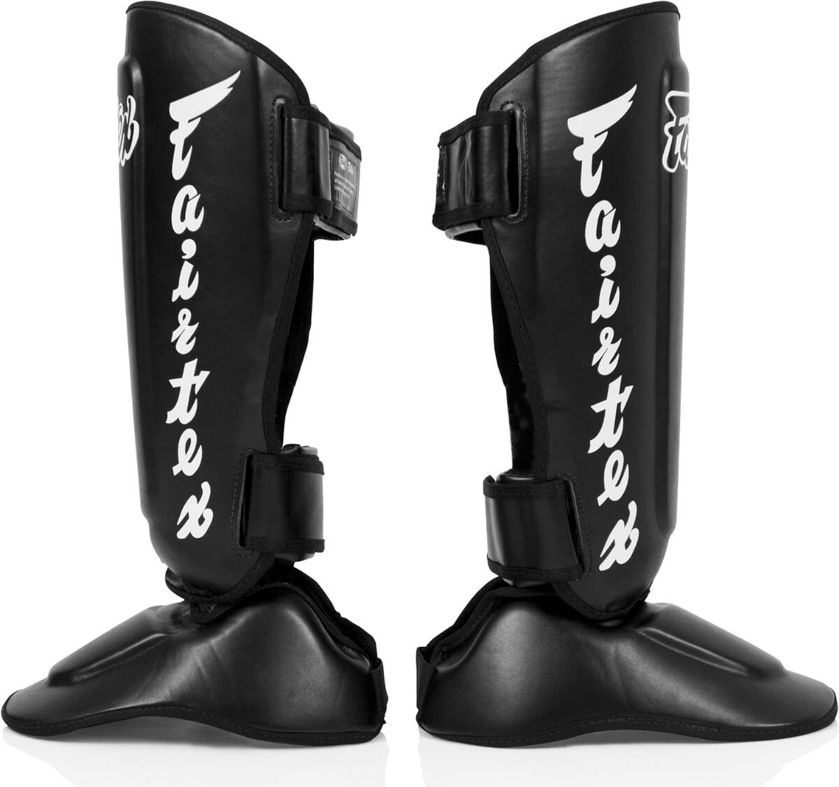 Protège-tibias Fairtex SP7 Pieds détachables Noir M 6/7