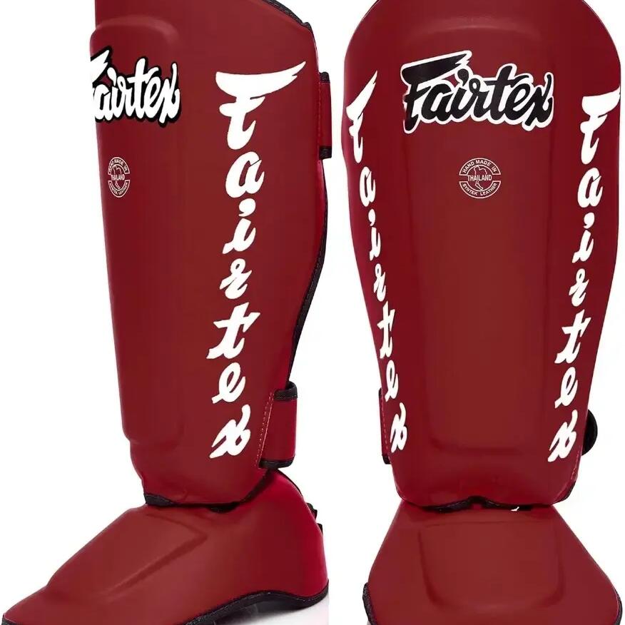 Shin Guards Fairtex SP7 Detachable Foot Red M