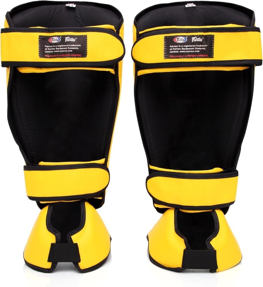 Protège-tibias Fairtex SP7 Pieds détachables Jaune S 5/6