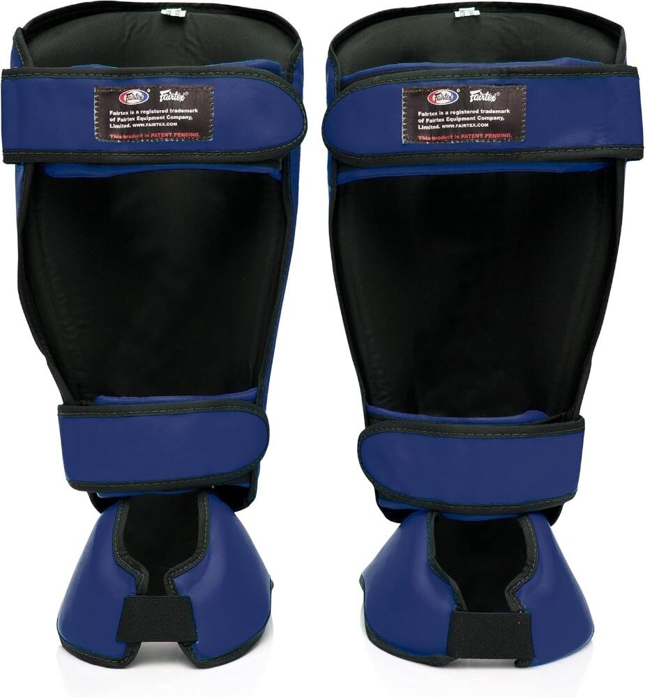 Protège-tibias Fairtex SP7 Pieds détachables Bleu L 5/6