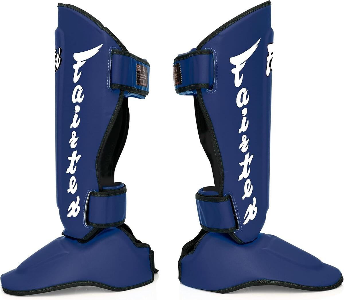 Protège-tibias Fairtex SP7 Pieds détachables Bleu L 2/6