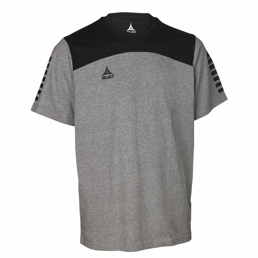 Select - T-shirt Enfant Select Oxford - T-shirt Manches Courtes - Gris|noir - 6 À 8 Ans - Decathlon