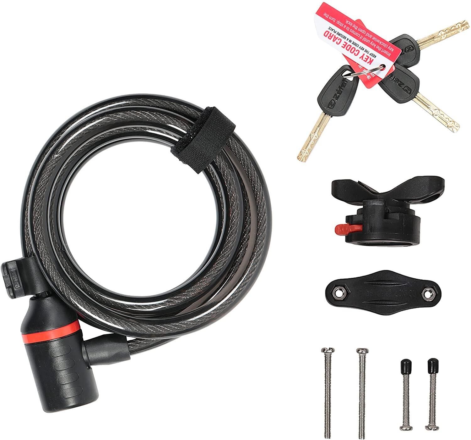ZEFAL Chiusura con cavo a spirale Zefal k-traz c9 15 mm - 185 cm
