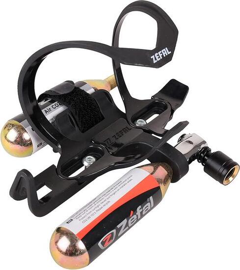 ZEFAL Pulse Z2i - Seitlich einführbarer Fahrradflaschenhalter mit CO2-Patronen