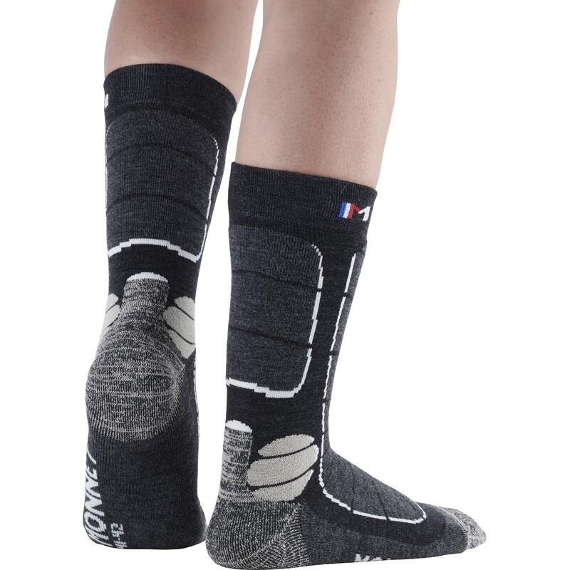 TREK MEDIUM - Chaussettes de randonnée 74% laine mérinos, épaisseur medium. 4/5