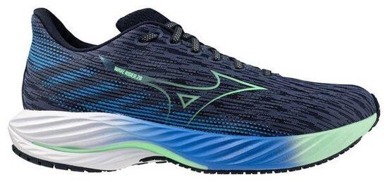 Mizuno Wave Rider 28 Geel Heren Hardloopschoenen