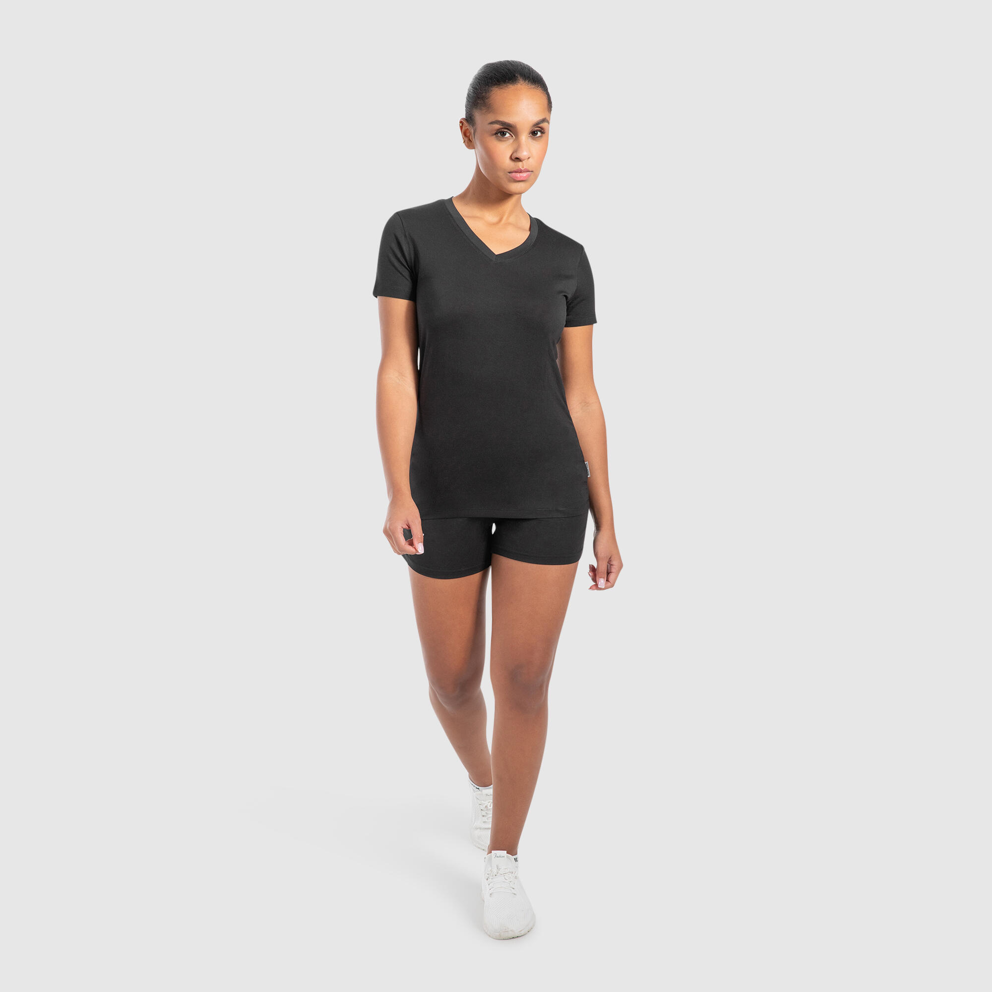 Damen Shorts Dalia Modal Schwarz 3/6