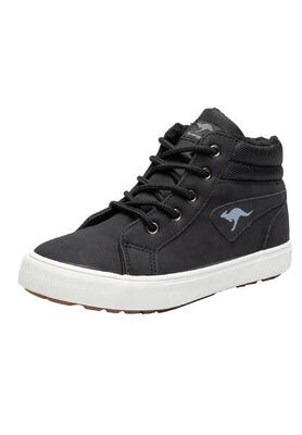 KangaROOS Kavu I High-Top Kinder Sneaker Unisex schwarz gefüttert Winterschuhe