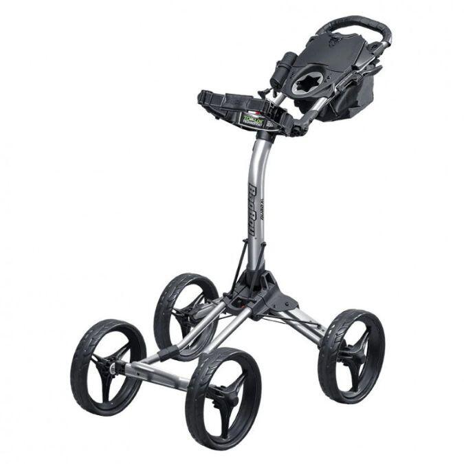 BAG BOY Carrinho de golfe Quad XL - Carrinho de golfe - 4 rodas - Prata