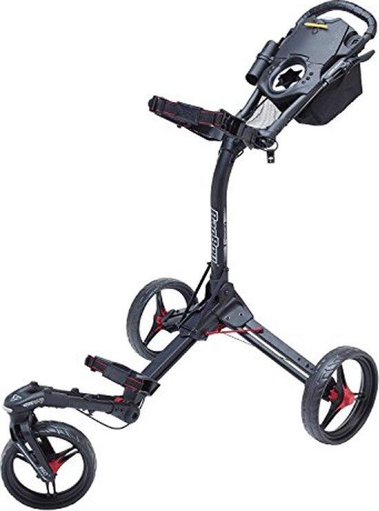 BAG BOY BagBoy Tri-Swivel 2 Golftrolley Met Zwenkwiel Zwart Rood