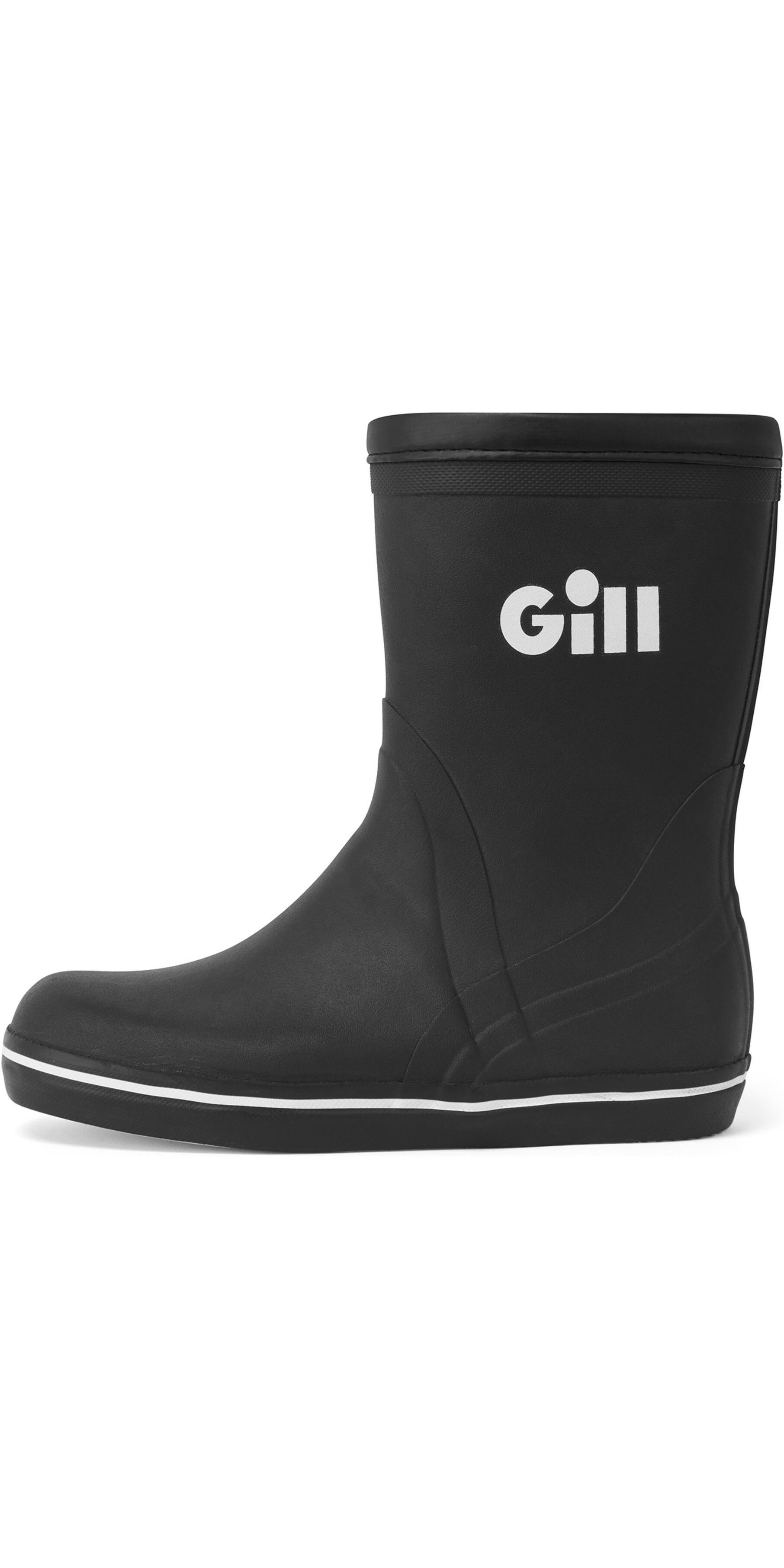 GILL Korte rubberen cruising laars unisex zwart