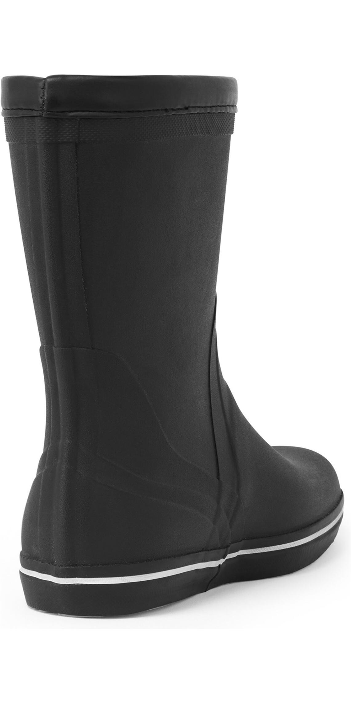 Korte rubberen cruising laars unisex zwart 2/2