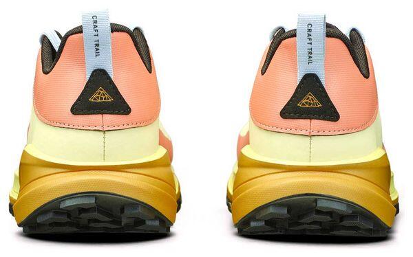 Craft Pure Trail X Pink/Yellow Men's Trail Shoes 7/7