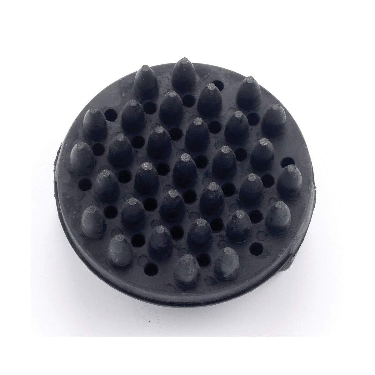 LINCOLN Circular Rubber Curry Comb (Black)