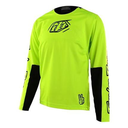 Maillot VTT SPRINT respirant à manches longues pour enfant Jaune