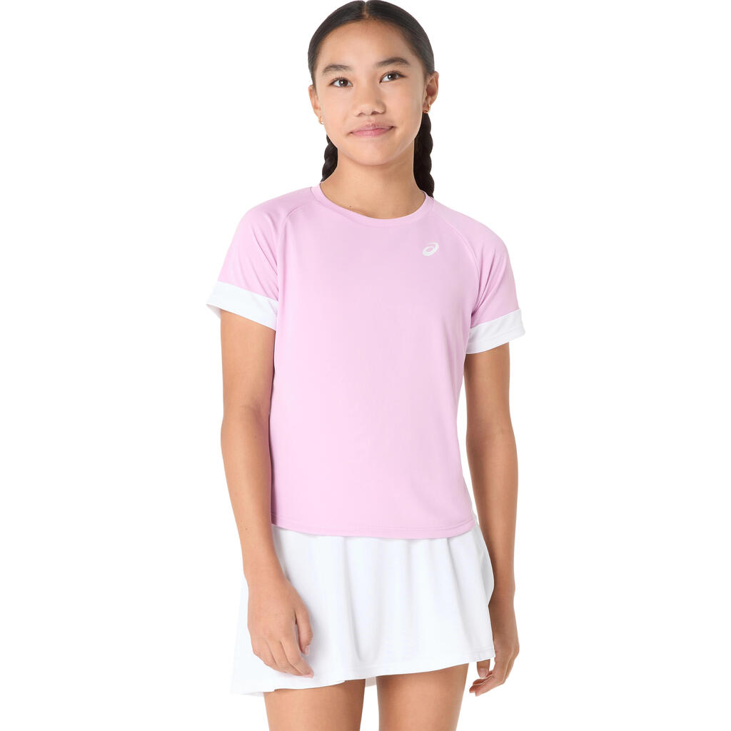 Asics Girls' Pink T-Shirt 2044A045