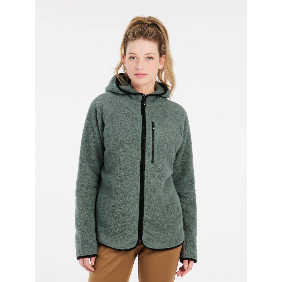 Damski polar z kapturem zapinany na zamek błyskawiczny Protest Gold