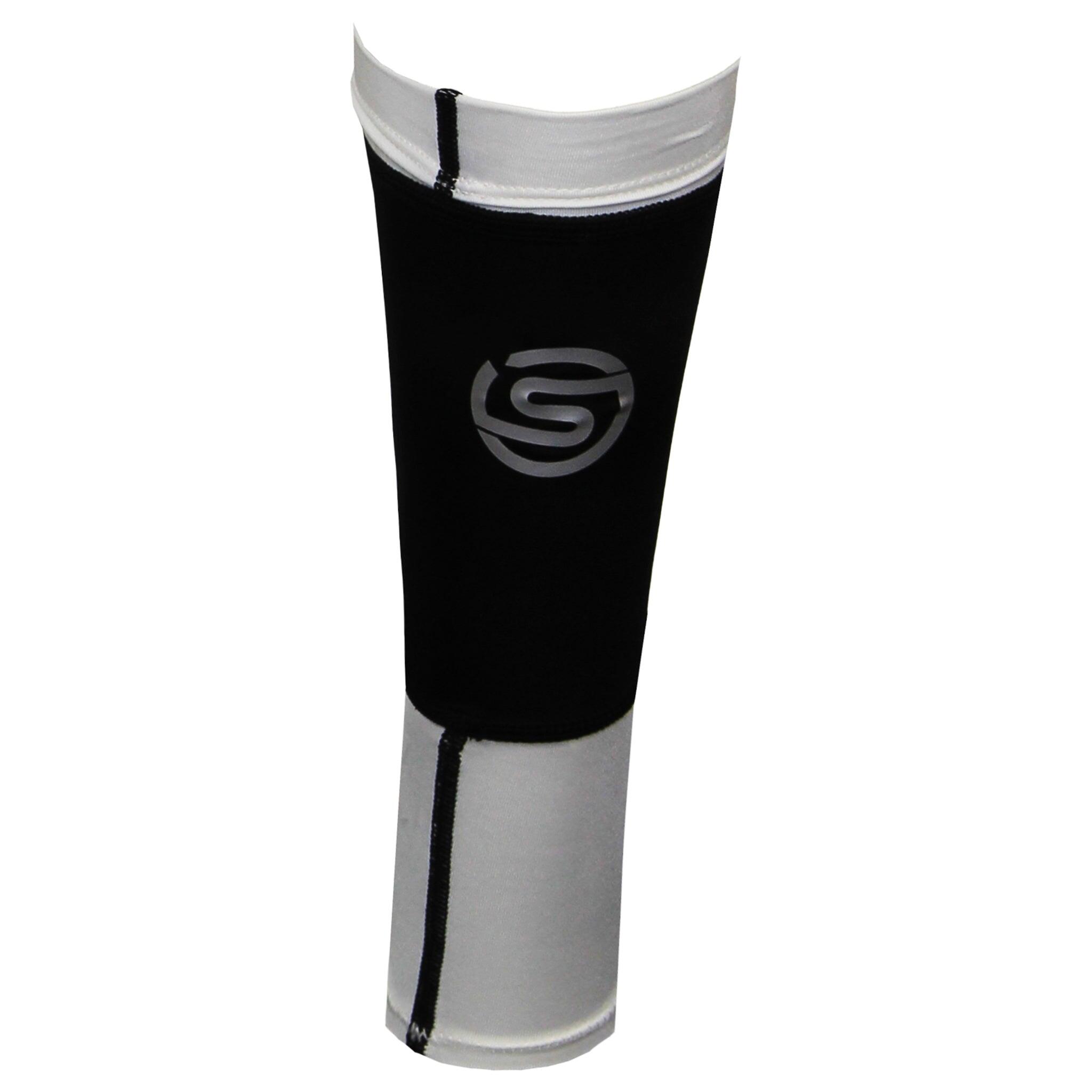 Skins Essentials Mens Black/White Compression Calf Sleeves 2/3