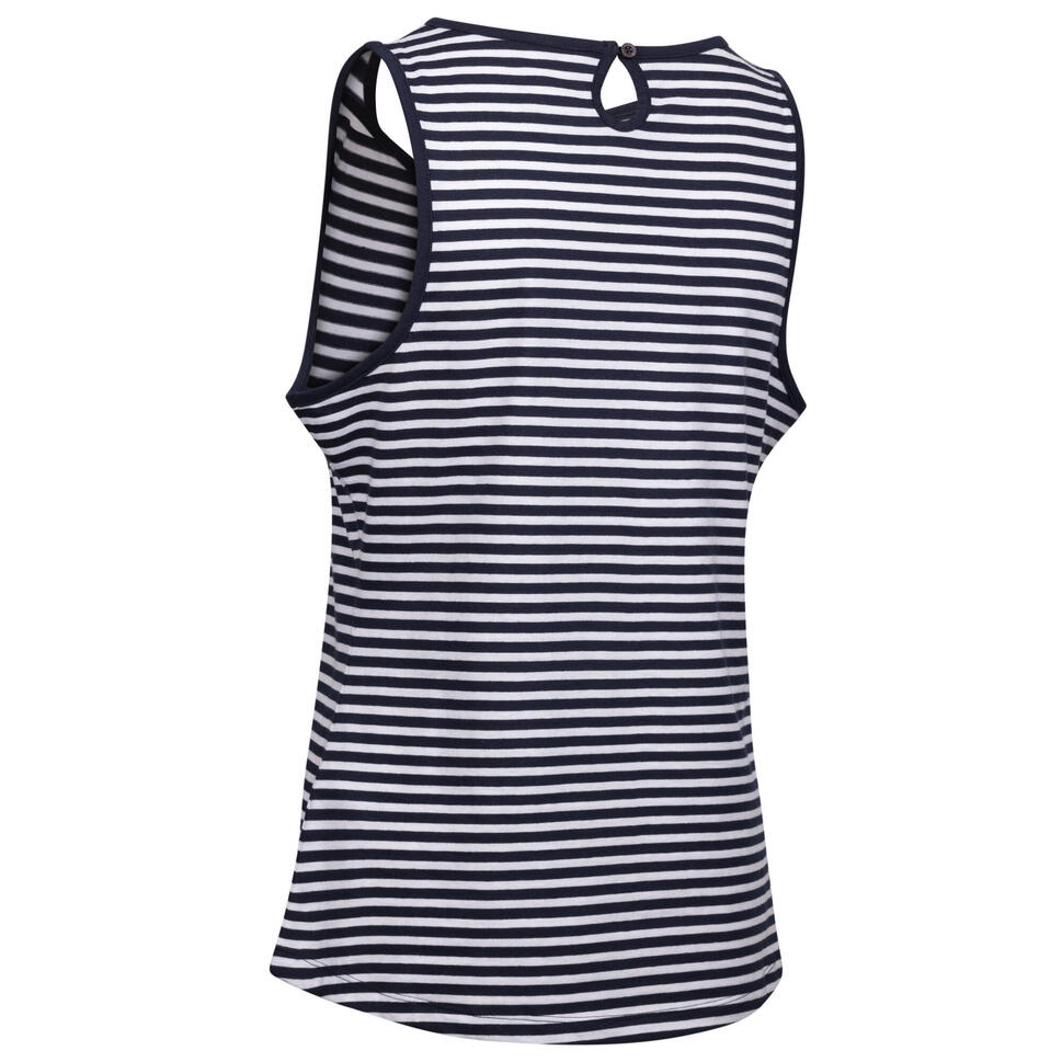 Vest Top Damski Paski Kelly