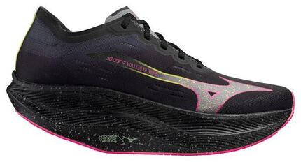 Chaussures Running Mizuno Wave Rebellion Pro 2 Noir/Rose Homme